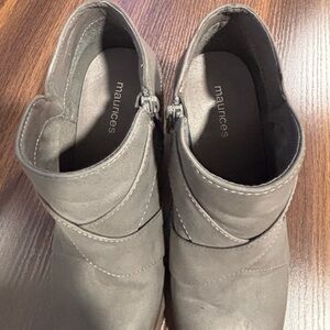 Maurices Charcoal Ankle Booties